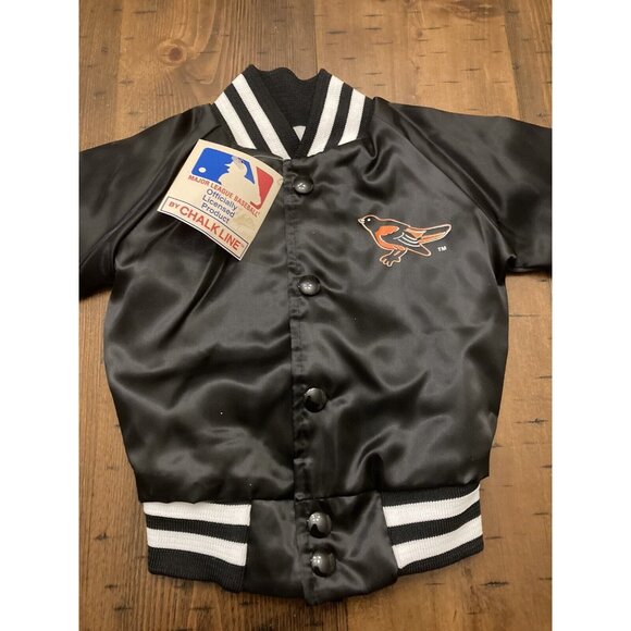 Vintage Baltimore Orioles Jacket Baby 6M MLB Chalk Line Baseball Boys NOS NWT - Picture 2 of 9
